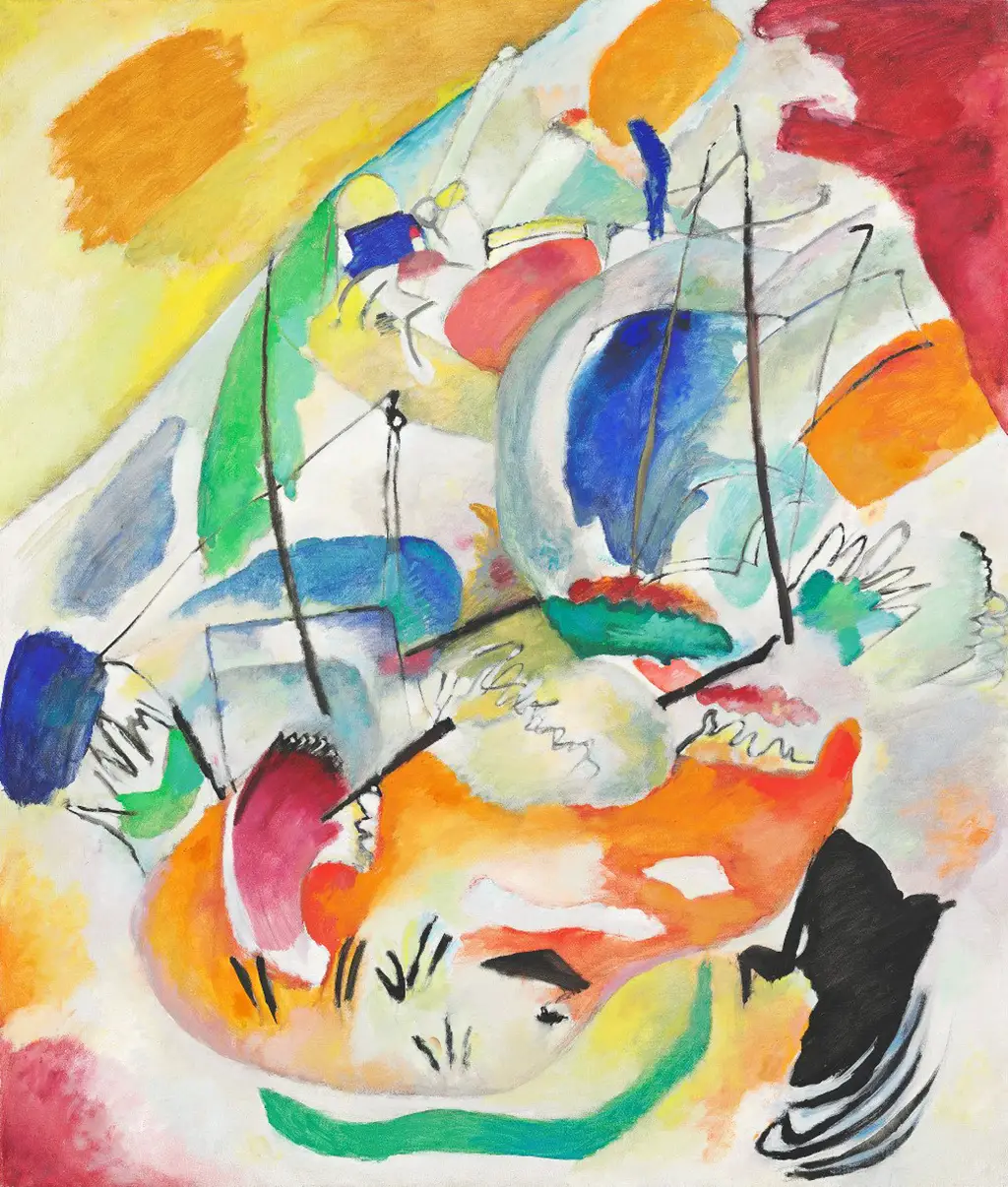 Improvisation 31 (Sea Battle) in Detail Wassily Kandinsky